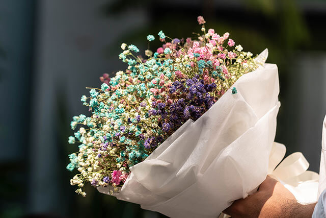 結婚式で使う花かすみ草