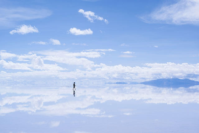 ボリビアのウユニ塩湖