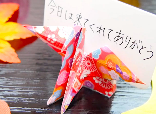 席札 折鶴 和婚 和婚アイテム！折り鶴席札立ての折り方（動画あり）