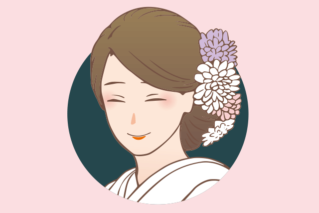 和装の洋髪