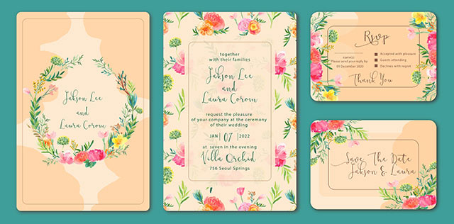 結婚式のセーブザデート(Save The Date)